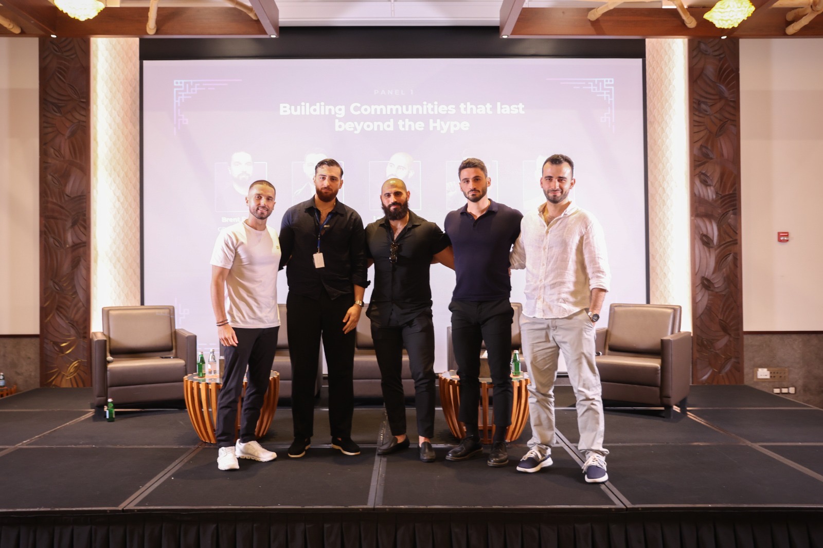 Antonio Scognamillo with fellow panelists at the Singapore Sonic Summit 2025, panel on building communities that last beyond the hype